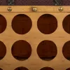 Bottle rack Alexandra House Living Brown PVC Wood Metal Cloth 28 x 59 x 45 cm Chest