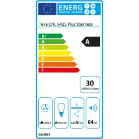 Традиционная вытяжка Teka CNL 6415 PLUS 60 cm 385 m³/h 69 dB Чёрный Сталь