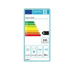 Parastais pārvalks Teka C6310 60 cm 235 m³/h 66 dB 130W Tērauds