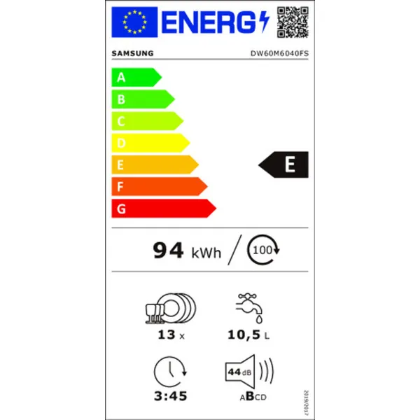 Astianpesukone Samsung DW60M6040FS/EC 60 cm