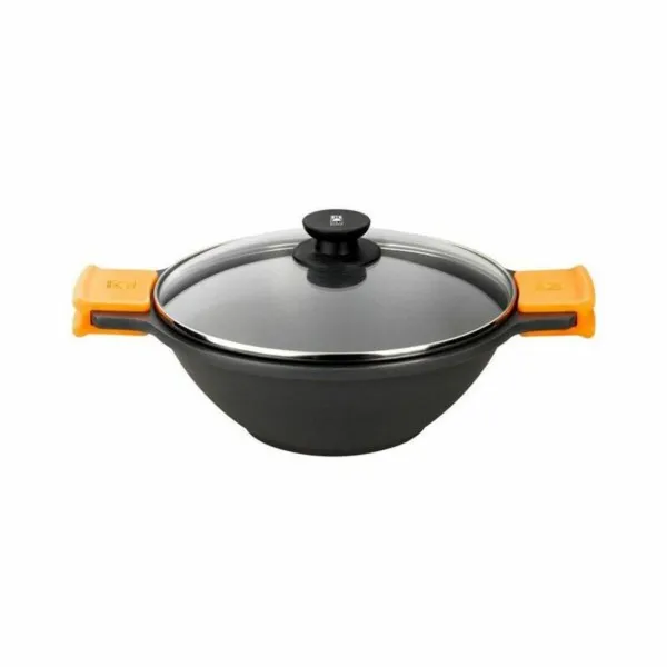 Pannu BRA Braisogona_A272028 Musta Musta/Oranssi Metalli Alumiini Ø 24 cm Ø 28 cm