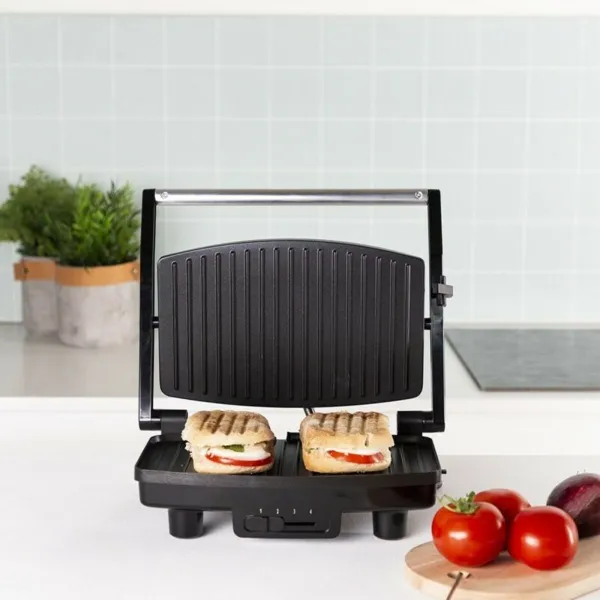 Kontaktigrilli Tristar GR-2856 1000W Musta Teräs 28 x 19 cm