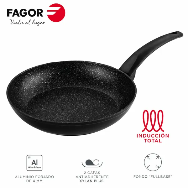 Keptuvė Fagor VIVANT Juoda Aliuminis Ø 20 cm