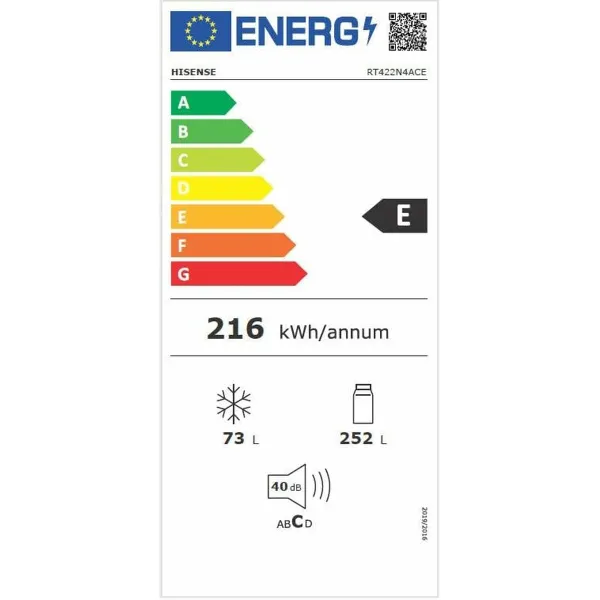 Jääkaappi Hisense RT422N4ACE Harmaa