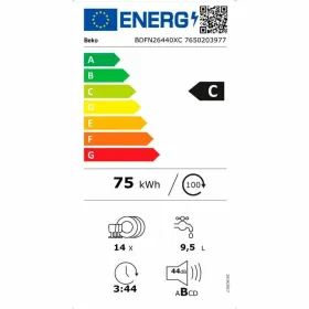 Trauku mazgātājs BEKO BDFN26440XC Tērauds 60 cm