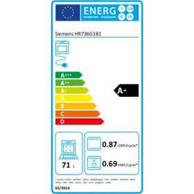 Uuni Siemens AG HR736G1B1 3600 W 71 L