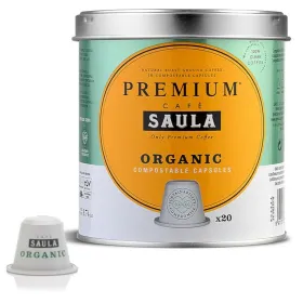 Kavos kapsulės su dėklu Saula COMPOSTABLE ECOLOGICO (20 vnt.)