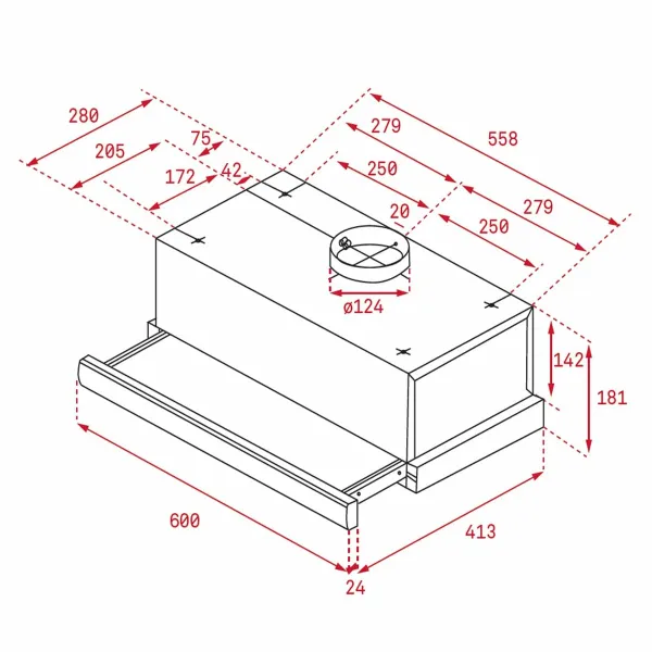 Conventional Hood Teka TL6420.2WH White