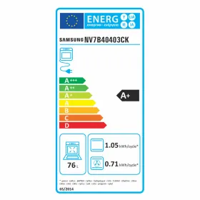 Uuni Samsung NV7B40403CKU1 76 L
