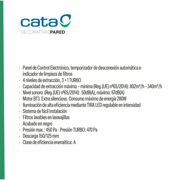 Liesituuletin Cata SYGMA7010BK