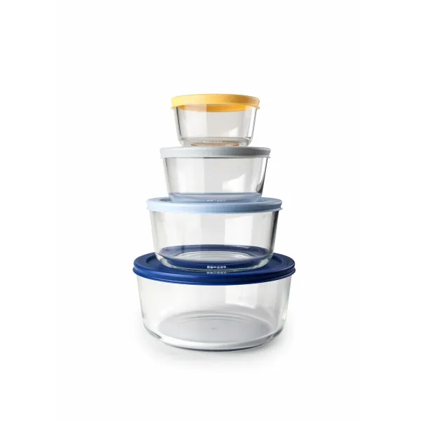 Set of 4 lunch boxes Ibili 689200 Transparent Plastic