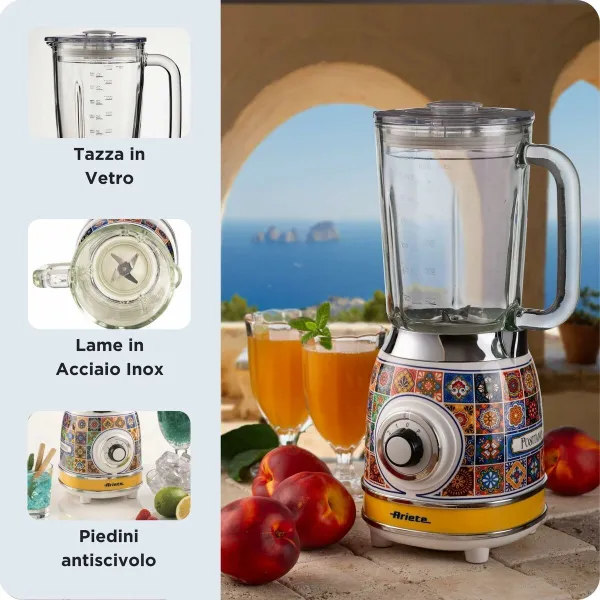 Blenderis-Krūze Ariete 583 POSITANO 1000 W Dzeltens 1,5 L