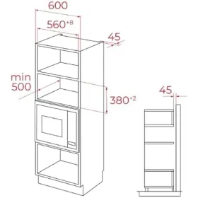 Mikroviļņu Krāsns ar Grilu Teka MSEG825FI   25L 25 L