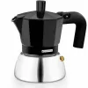 Itāļu Kafijkanna BRA INOX BLACK 3T Melns