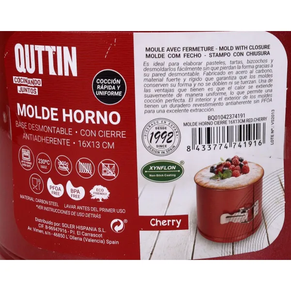 Atsperu Formas Panna Quttin 16 x 13 cm Souffle