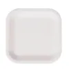 Plate set Algon White Cardboard Disposable Squared 26 cm 25 Units