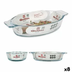 Vuoka Quttin VEN8435476251502 Ovaali Lasi 400 ml 20 x 11,5 x 4 cm (8 osaa) (20 x 11,5 cm)