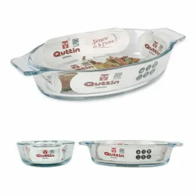 Vuoka Quttin VEN8435476251502 Ovaali Lasi 400 ml 20 x 11,5 x 4 cm (8 osaa) (20 x 11,5 cm)