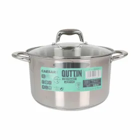 Кастрюля со стеклянной крышкой Quttin Caesar Сталь ø 26 x 15,5 cm (2 штук)