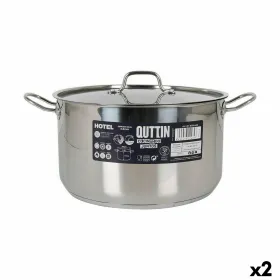 Кастрюля с крышкой Quttin Hotel Сталь ø 30 x 17 cm (2 штук)