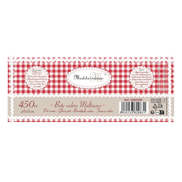 Tin Mediterraneo M127263 Multi-use Glass 450 ml (12 Units)
