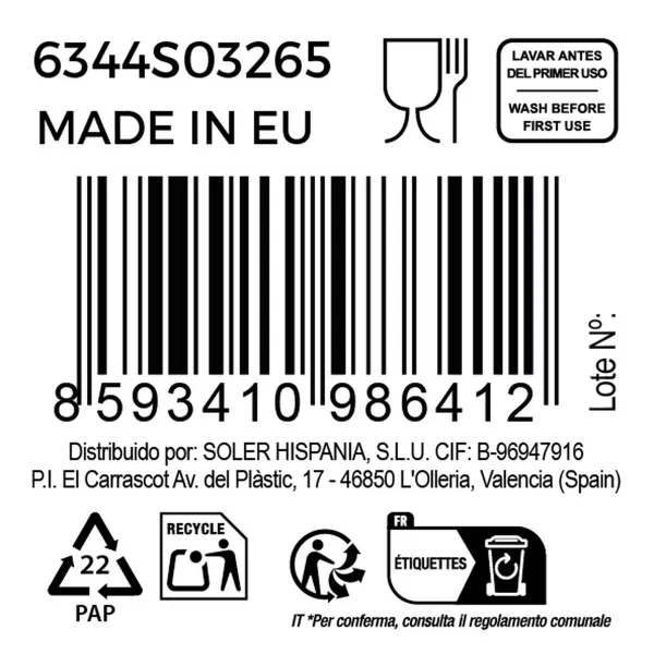 Wine glass set Bohemia Crystal Clara 650 ml 6 Pieces (6 Units) (4 Units)