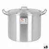 Kastrolis ar Vāku 39693 Ø 22 cm Sudrabains 6 L Alumīnijs 29 x 23 x 20 cm