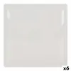 Serviravimo Lėkštė La Mediterránea Elite Balta Keramikinis Kvadratai 30 x 30 x 2,5 cm (6 vnt.)