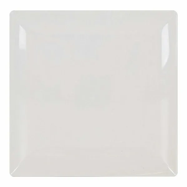 Serving Platter La Mediterránea Elite White Ceramic Squared 30 x 30 x 2,5 cm (6 Units)