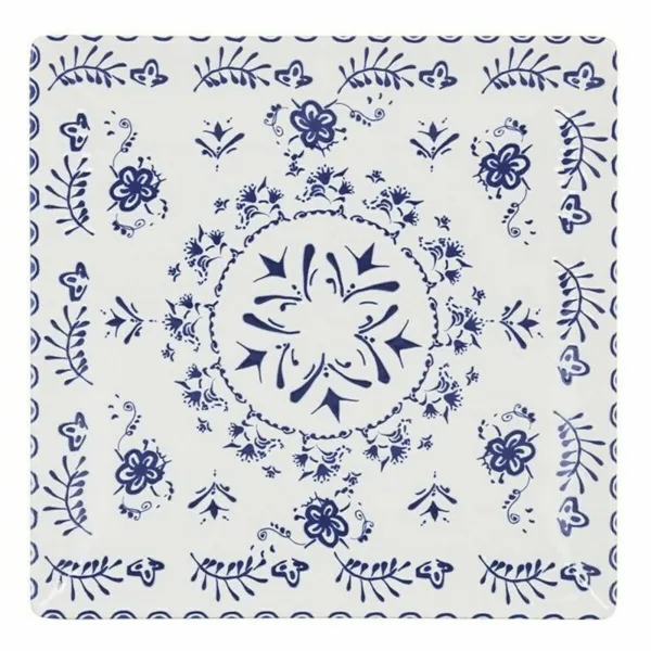 Plakans trauks La Mediterránea Blur Porcelāns 24 x 24 x 2 cm (6 gb.) (24 x 24 x 2 cm)