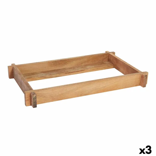 Serving board Viejo Valle Acacia 32,5 x 17,5 x 4 cm (3 Units)