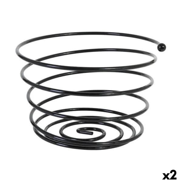 Vaisių dubuo Viejo Valle Juoda Spiralė Ø 26 x 17 cm (2 vnt.)