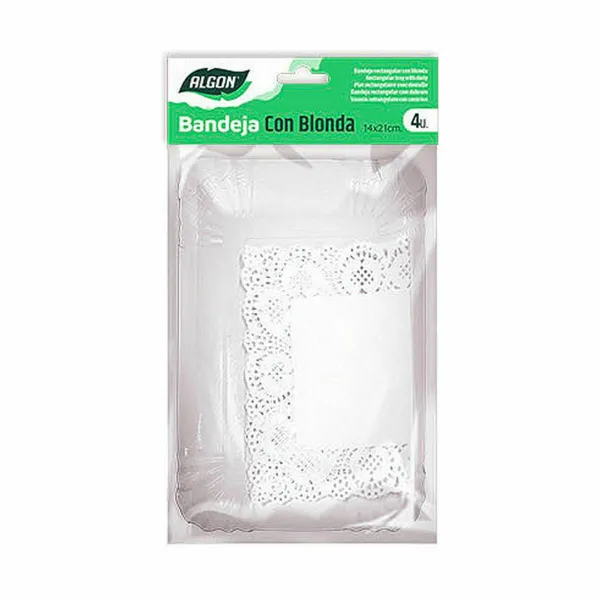 Tortų stendas Algon Balta 15 x 22 x 1 cm (4 Dalys) (48 vnt.)