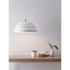 Covetto pendant D390 flat white E27