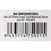 Plate set Algon Disposable White Cardboard Squared 26 cm (15 Units)