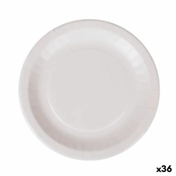 Plokštelių rinkinys Algon Vienkartinis Balta Kartonas 28 cm (36 Vienetai)