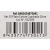 Plate set Algon Disposable White Cardboard 20 cm (36 Units)