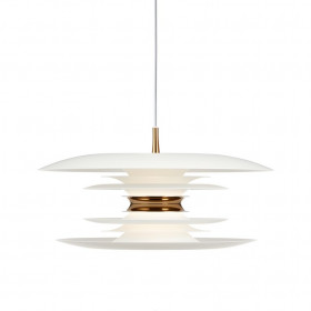 Diablo pendant D500 white/brass E27