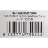 Plate set Algon Disposable White Cardboard 23 cm (36 Units)