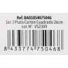 Plate set Algon Disposable White Cardboard 26 cm (36 Units)