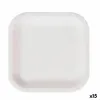 Plate set Algon Disposable White Cardboard 26 cm (15 Units)