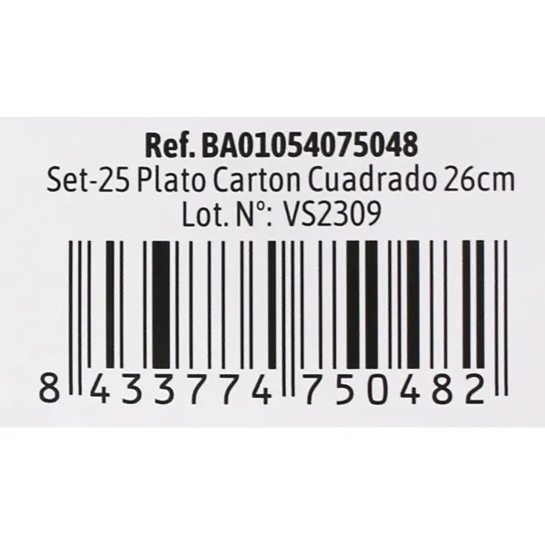 Plate set Algon Disposable White Cardboard 26 cm (15 Units)