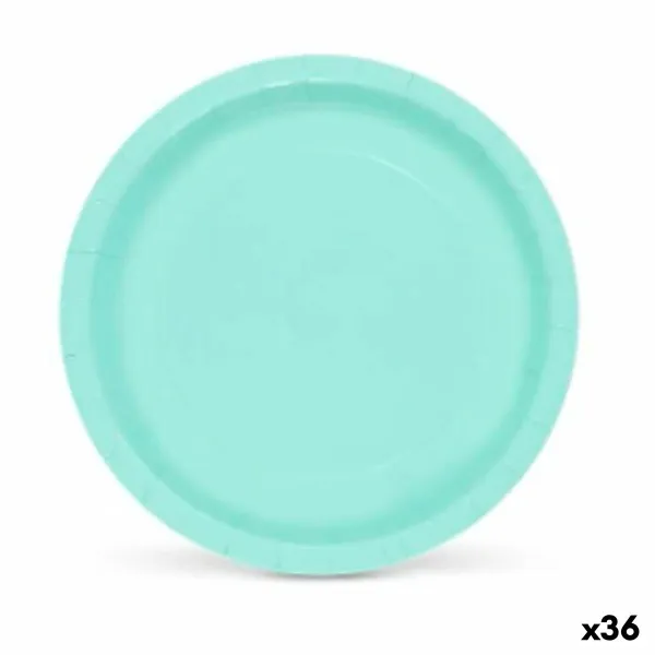 Plokštelių rinkinys Algon Akvamarinas Vienkartinis Kartonas 20 x 20 x 1,5 cm (36 Vienetai)