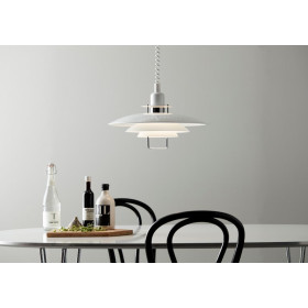 Primus II pendant D430 white/chrome E27