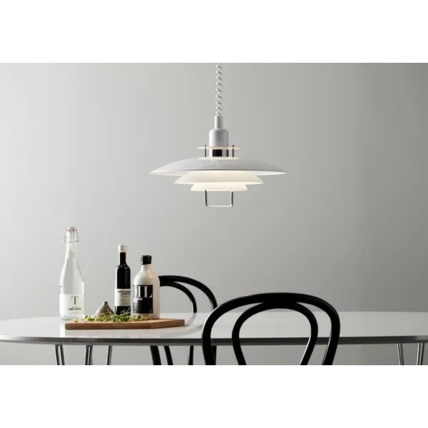Primus II pendant D430 white/chrome E27