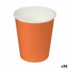 Glāžu komplekts Algon Kartons Vienreizējas lietošanas Oranžs 36 Vienības (24 Daudzums)