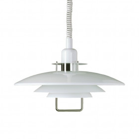 Primus III pendant D500 white/chrome E27