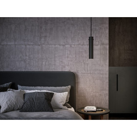 Tyson pendant black structure GU10