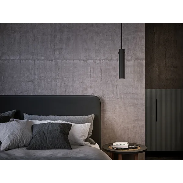 Tyson pendant black structure GU10