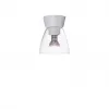 Bizzo ceiling D165 flat white/clear glass E27